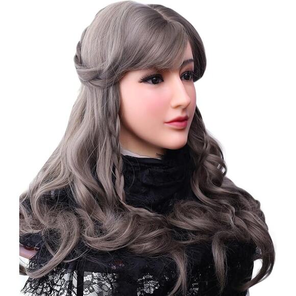 Silicone Mask Female Full Head Unisex One Size Realistic Cosplay Crossdresser - Picture 1 of 6